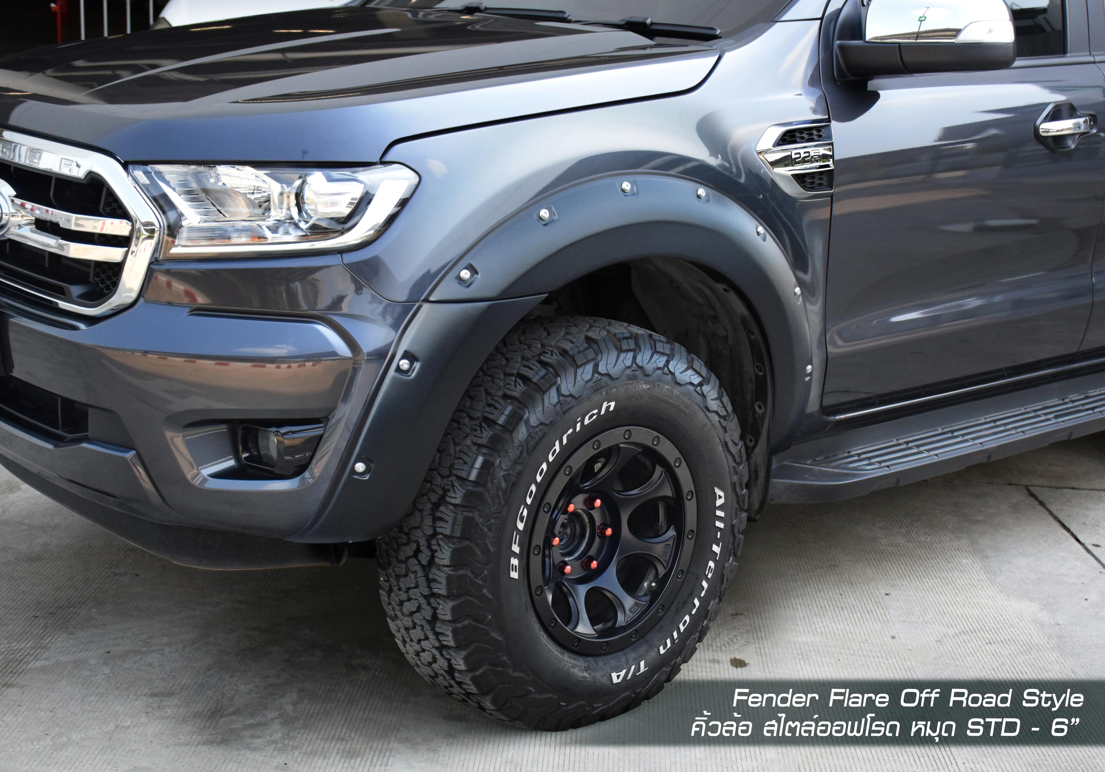 Ốp vè Offroad Style 6" RBS cho Ford Ranger